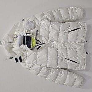 RL Polo Sport Puffer Jacket Hoodie Size S zipper